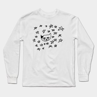 Starry Kitty Long Sleeve T-Shirt